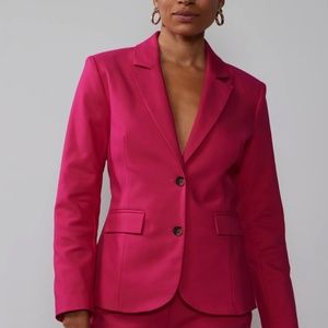 NWT All-Season Stretch Classic Fit Blazer Hot Pink Size M